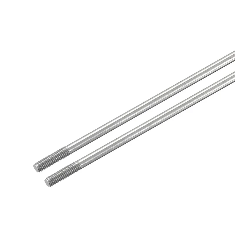 304 Stainless Steel Push Rod Double End Threaded Rod M3x250mm, 2pcs