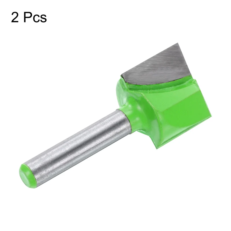 2pcs Bottom Cleaning Router Bits 1/4" Shank 25/32" x 5/8" Cut Carbide Tipped