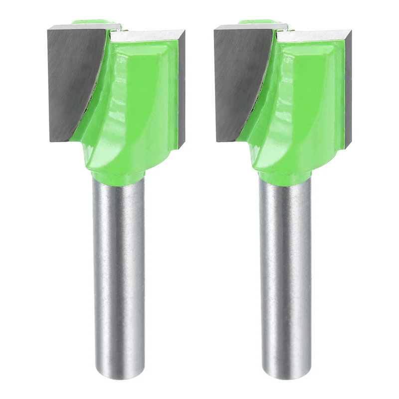 2pcs Bottom Cleaning Router Bits 1/4" Shank 5/8" x 5/8" Cut Carbide Tipped
