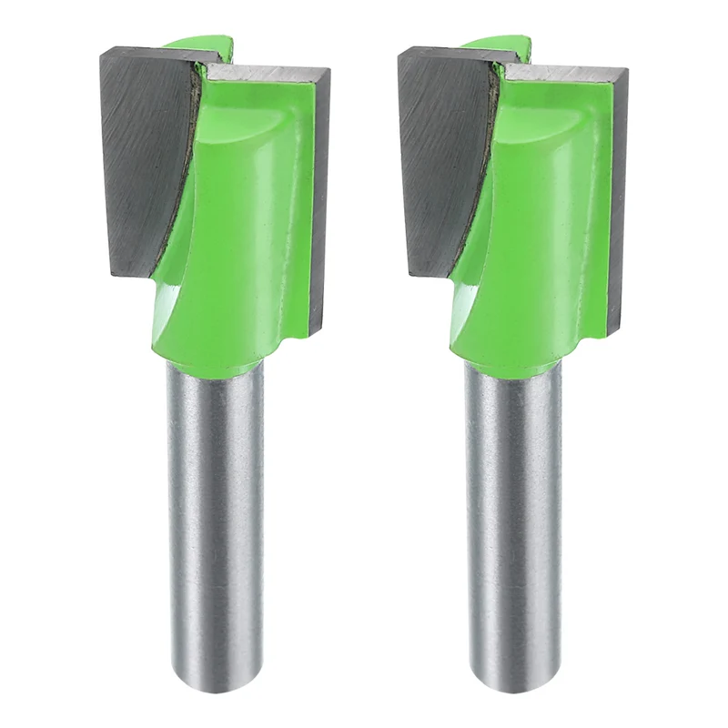 2pcs Bottom Cleaning Router Bits 1/4" Shank 9/16" x 25/32" Cut Carbide Tipped