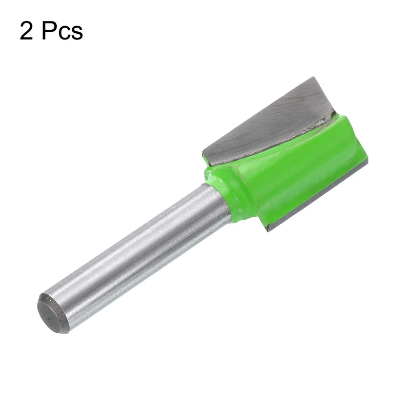 2pcs Bottom Cleaning Router Bits 1/4" Shank 9/16" x 25/32" Cut Carbide Tipped