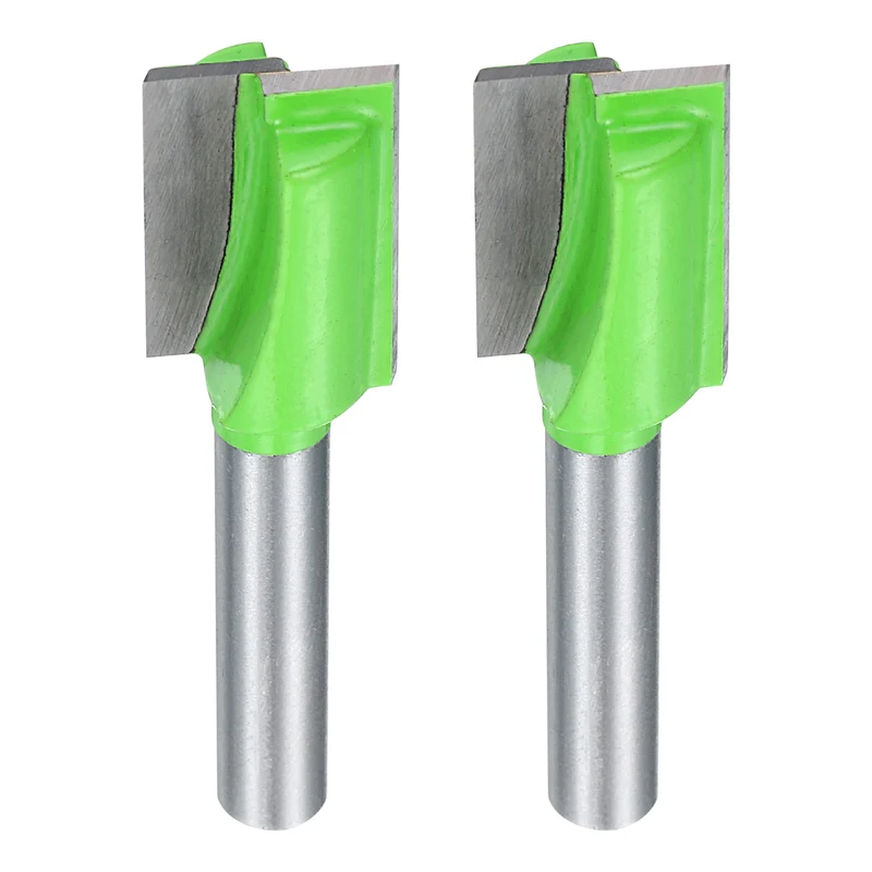 2pcs Bottom Cleaning Router Bits 1/4" Shank 1/2" x 25/32" Cut Carbide Tipped