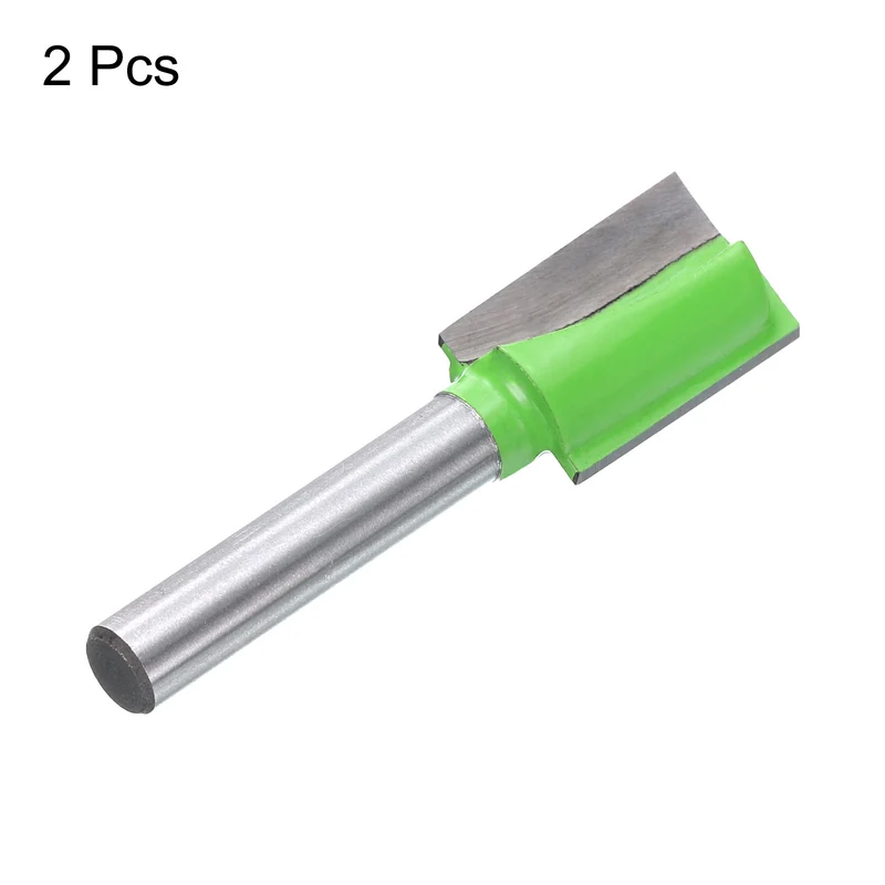 2pcs Bottom Cleaning Router Bits 1/4" Shank 1/2" x 25/32" Cut Carbide Tipped