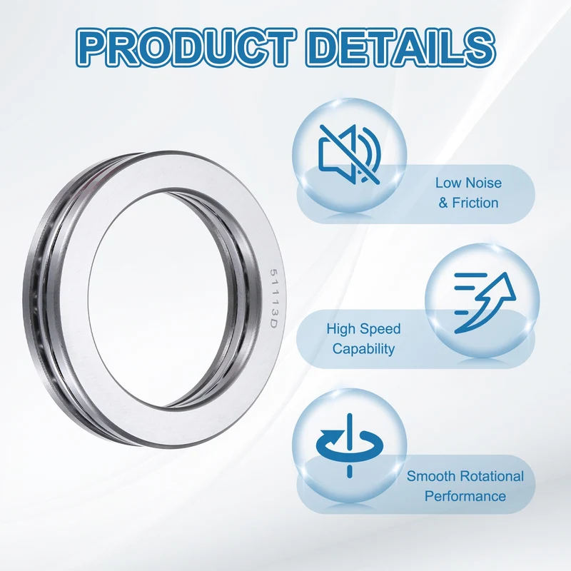 51114D Thrust Ball Bearing, Axial Ball Bearing 65x90x18mm