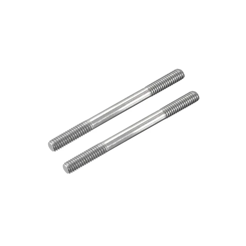304 Stainless Steel Push Rod Double End Threaded Rod M3x30mm, Pack of 2