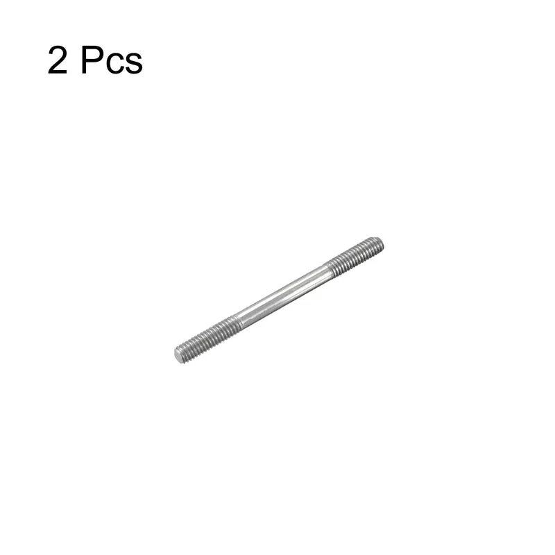 304 Stainless Steel Push Rod Double End Threaded Rod M3x30mm, Pack of 2