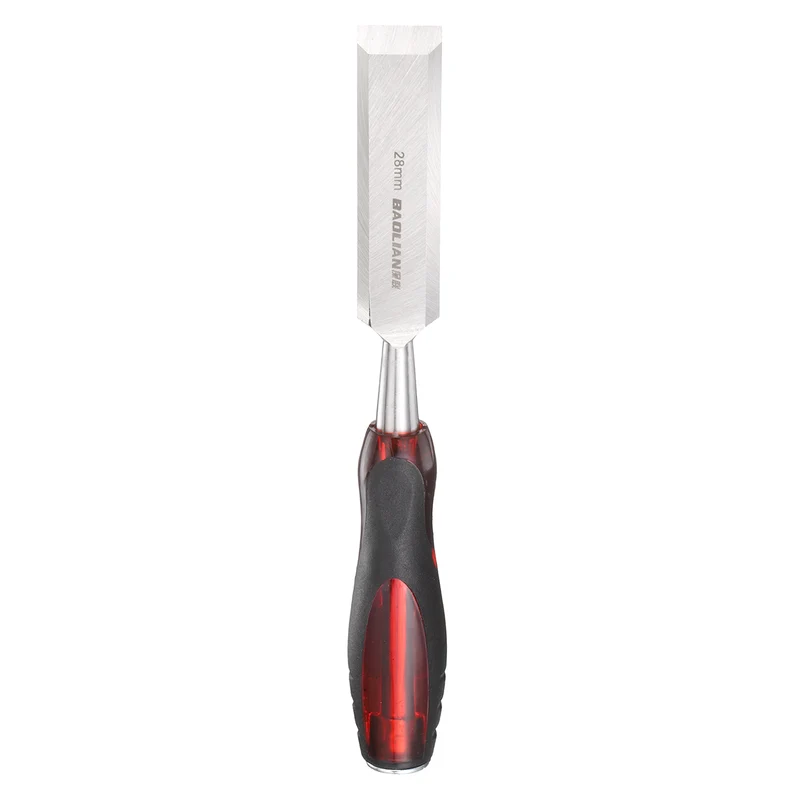 Wood Chisel 1-7/64" CR-V Steel Beveled Edge Blade with TPR Handle