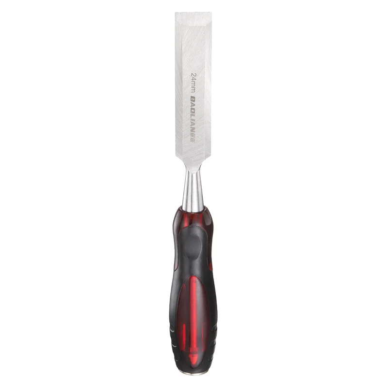 Wood Chisel 15/16" CR-V Steel Beveled Edge Blade with TPR Handle