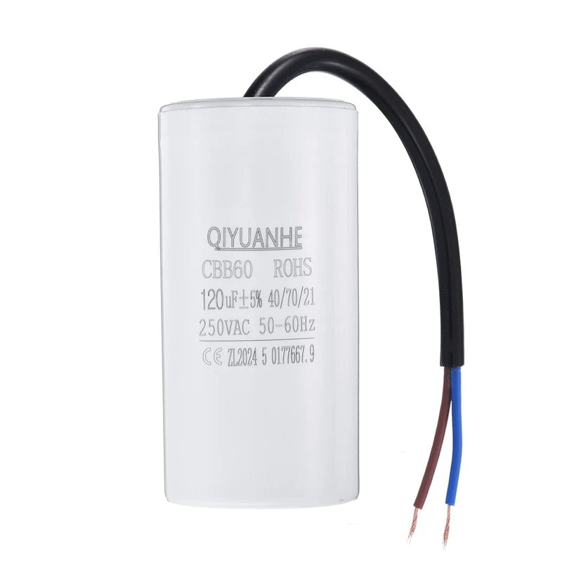 CBB60 120uf Running Capacitor 250VAC 50/60Hz 100x50mm