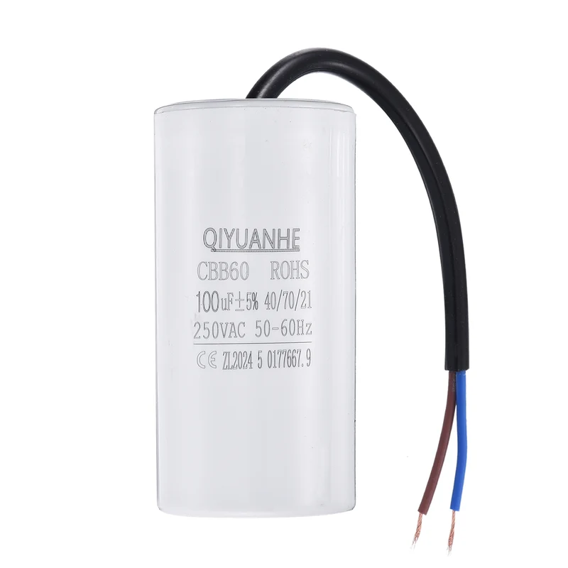 CBB60 100uf Running Capacitor 250VAC 50/60Hz 100x50mm