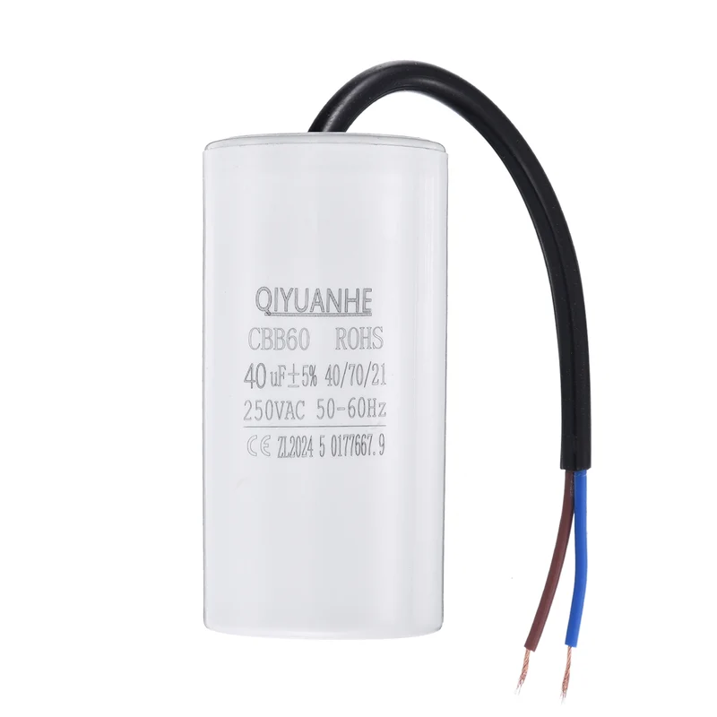 CBB60 40uf Running Capacitor 250VAC 50/60Hz 100x50mm