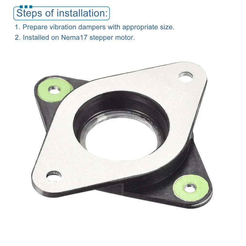Vibration Dampers for NEMA 17 Stepper Motor for 3D Printers with M3 Screw 4 Pack