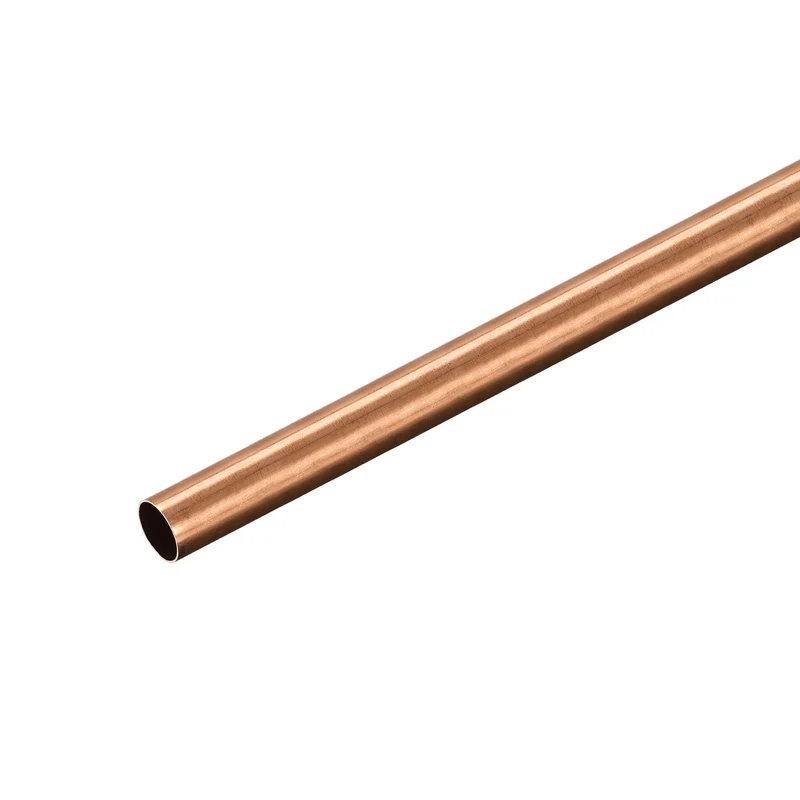 Copper Round Tube 8mm OD 0.25mm Wall Thickness 300mm Length Pipe Tubing