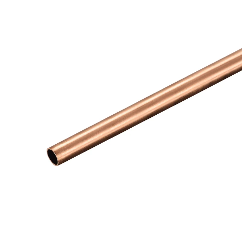 Copper Round Tube 7.5mm OD 0.5mm Wall Thickness 300mm Length Pipe Tubing