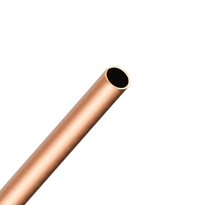 Copper Round Tube 7.5mm OD 0.5mm Wall Thickness 300mm Length Pipe Tubing