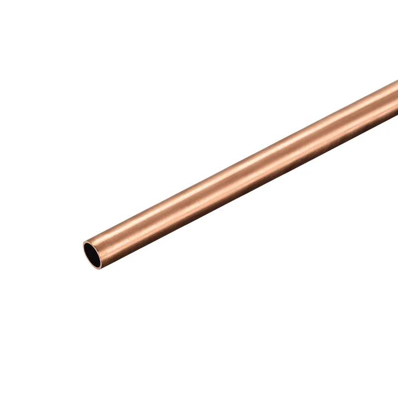 Copper Round Tube 7mm OD 0.25mm Wall Thickness 300mm Length Pipe Tubing
