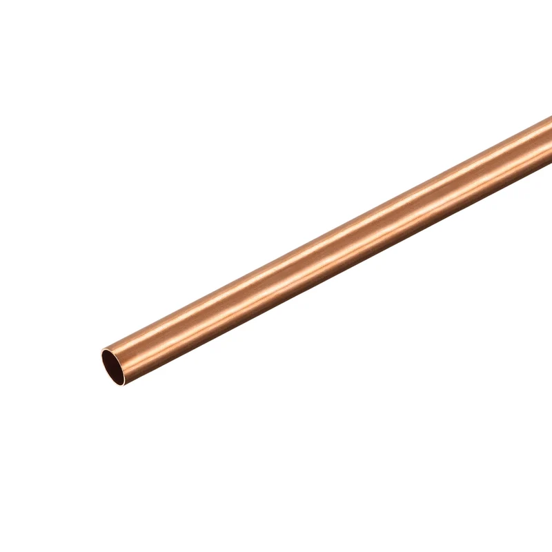 Copper Round Tube 6mm OD 0.25mm Wall Thickness 300mm Length Pipe Tubing