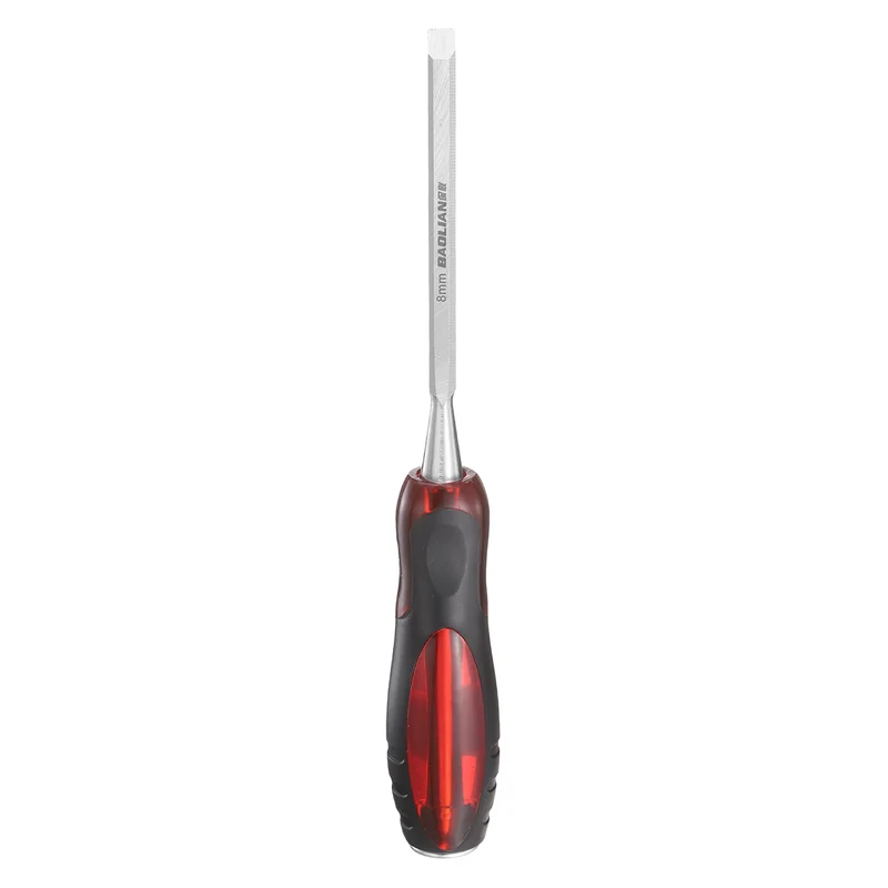 Wood Chisel 5/16" CR-V Steel Beveled Edge Blade with TPR Handle