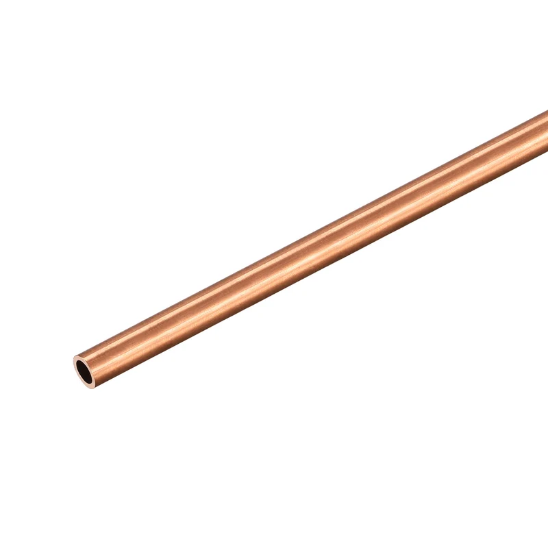 Copper Round Tube 5mm OD 0.25mm Wall Thickness 300mm Length Pipe Tubing