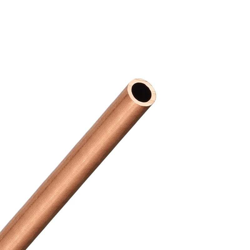 Copper Round Tube 5mm OD 0.25mm Wall Thickness 300mm Length Pipe Tubing