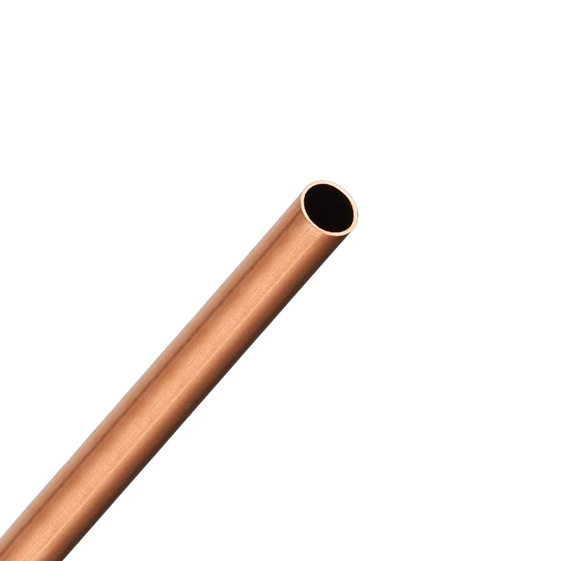 Copper Round Tube 4mm OD 0.25mm Wall Thickness 300mm Length Pipe Tubing