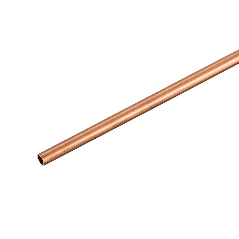 Copper Round Tube 3.5mm OD 0.5mm Wall Thickness 300mm Length Pipe Tubing