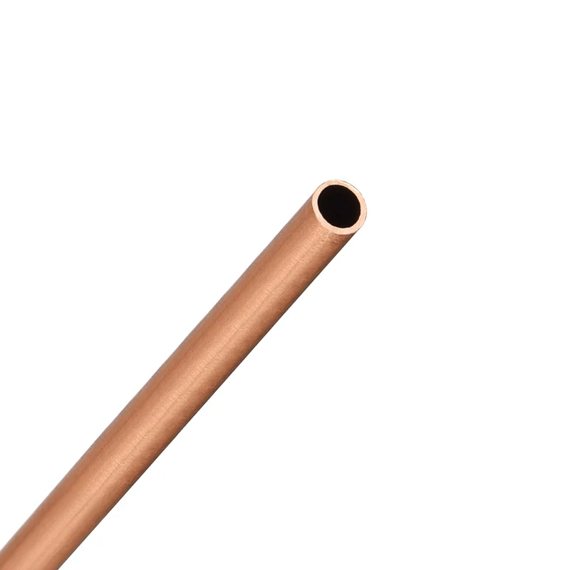 Copper Round Tube 3.5mm OD 0.5mm Wall Thickness 300mm Length Pipe Tubing