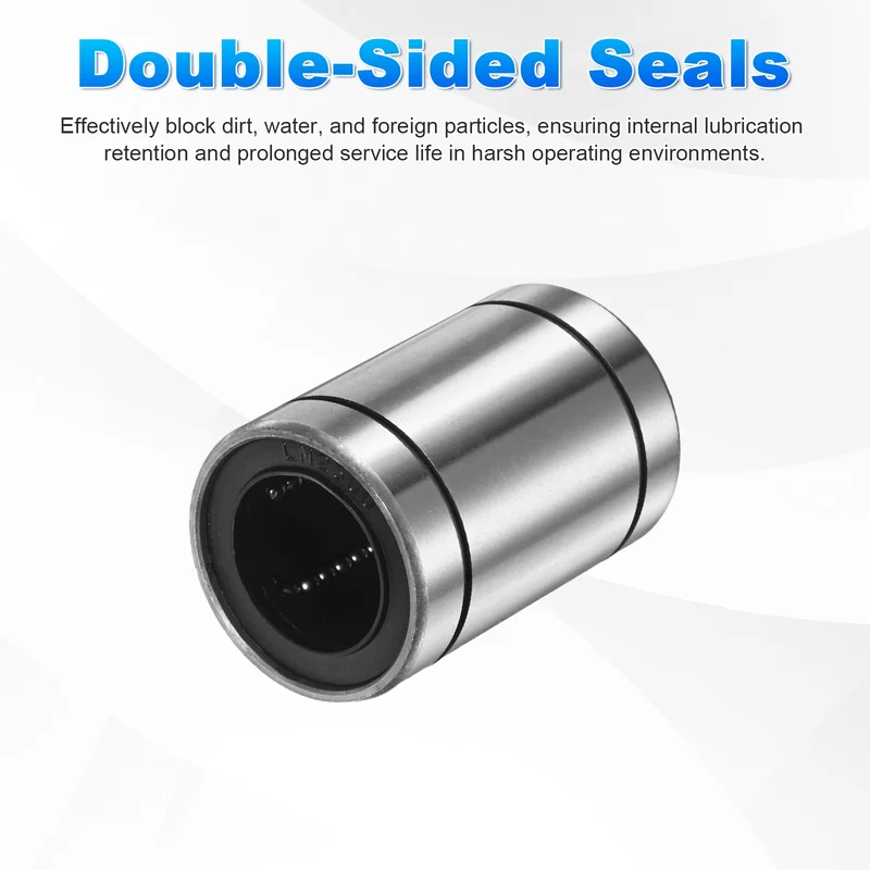 4Pcs LM25UU Linear Ball Bearings 25mm Bore Dia 40mm OD 59mm Length for Machine