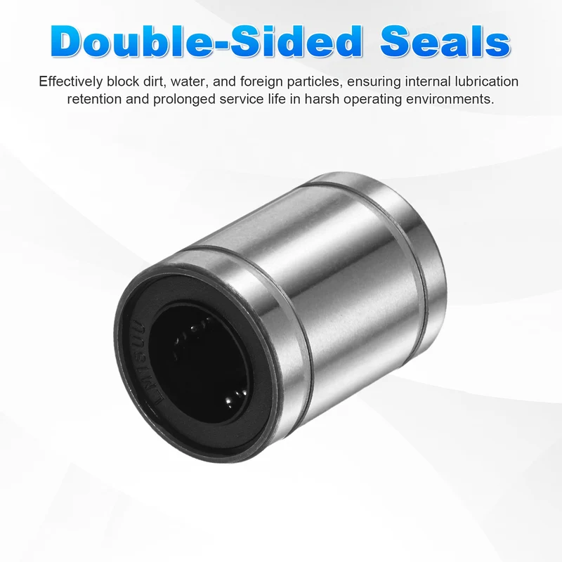 4Pcs LM16UU Linear Ball Bearings 16mm Bore Dia 28mm OD 37mm Length for Machine