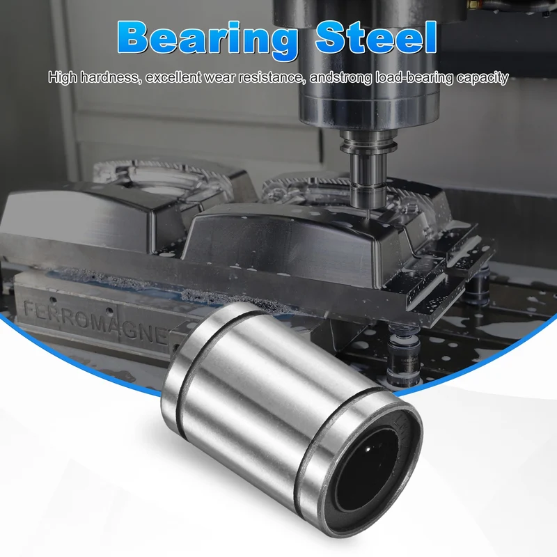 4Pcs LM12UU Linear Ball Bearings 12mm Bore Dia 21mm OD 30mm Length for CNC