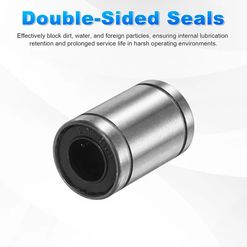 4Pcs LM10UU Linear Ball Bearings 10mm Bore Dia 19mm OD 29mm Length for Machine