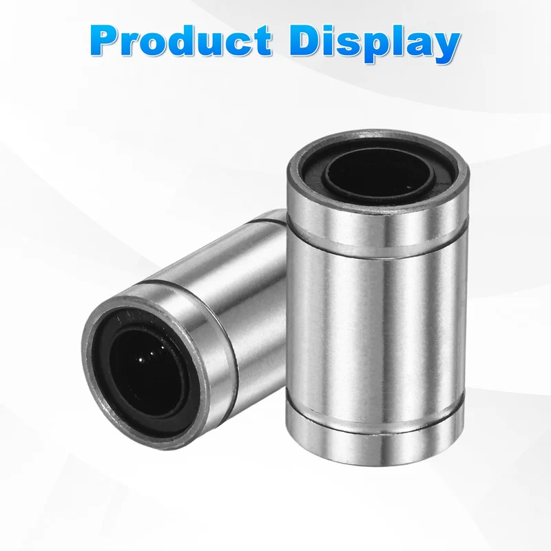 4Pcs LM8UU Linear Ball Bearings 8mm Bore Dia 15mm OD 24mm Length for Machine