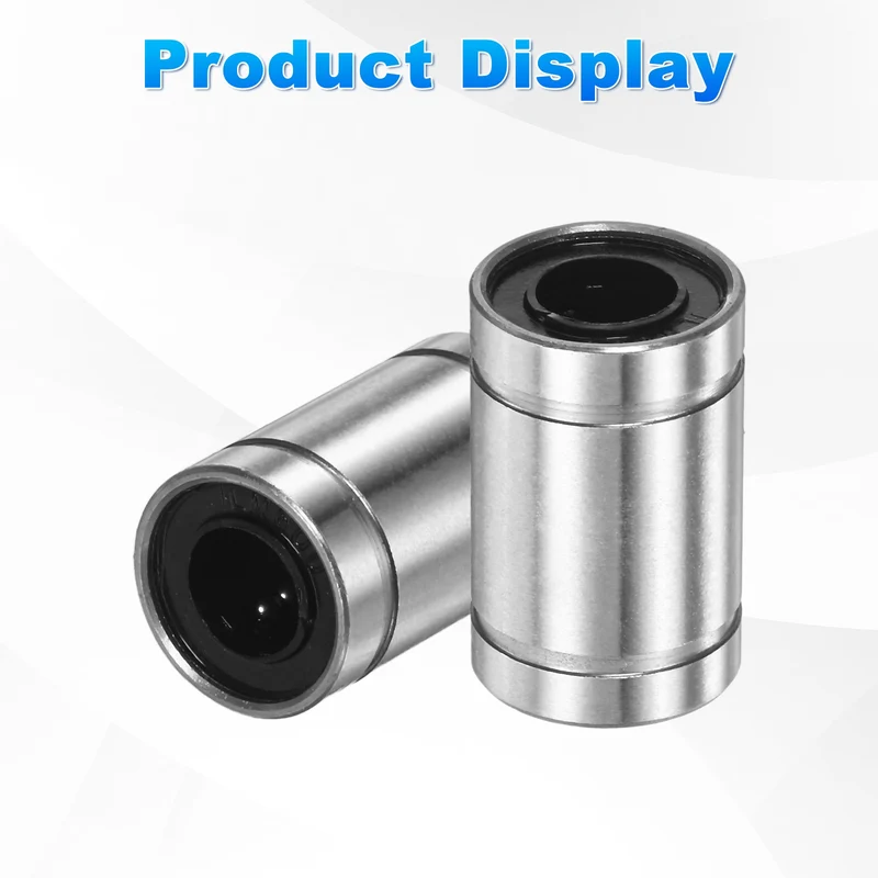 4Pcs LM6UU Linear Ball Bearings 6mm Bore Dia 12mm OD 19mm Length for Machine