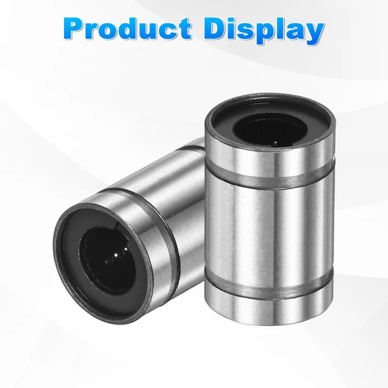 4Pcs LM5UU Linear Ball Bearings 5mm Bore Dia 10mm OD 15mm Length for Machine
