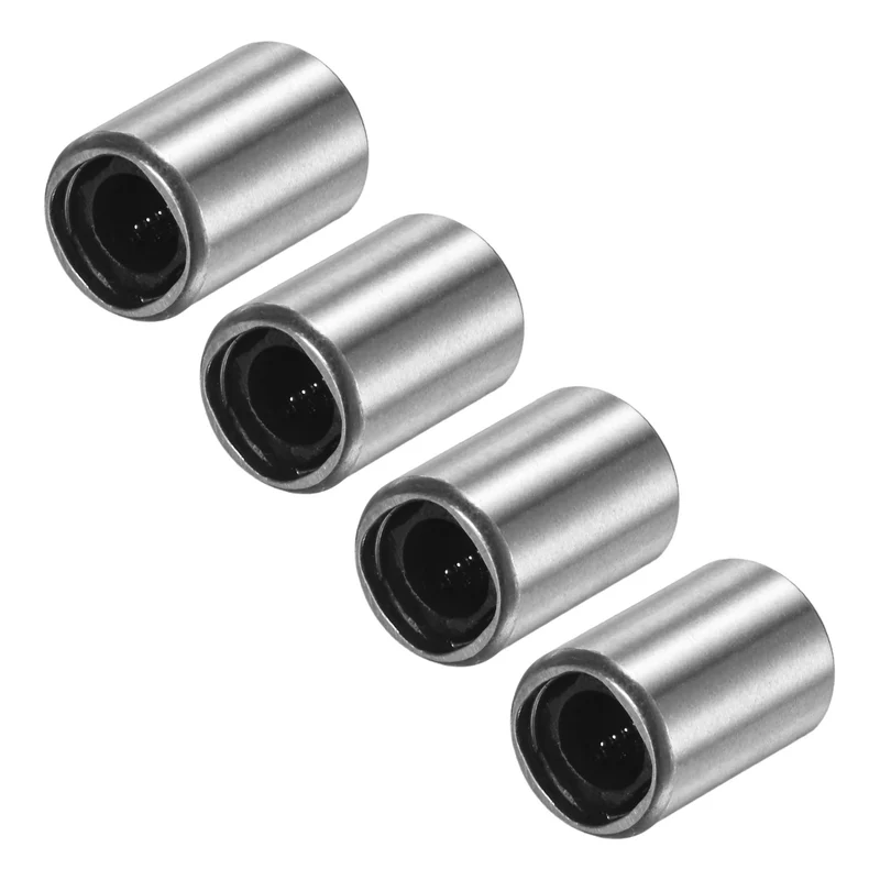 4Pcs LM4UU Linear Ball Bearings 4mm Bore Dia 8mm OD 12mm Length for Machine