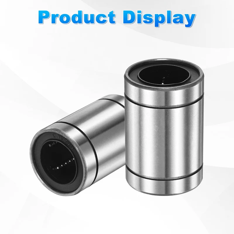 2Pcs LM25UU Linear Ball Bearings 25mm Bore Dia 40mm OD 59mm Length for Machine