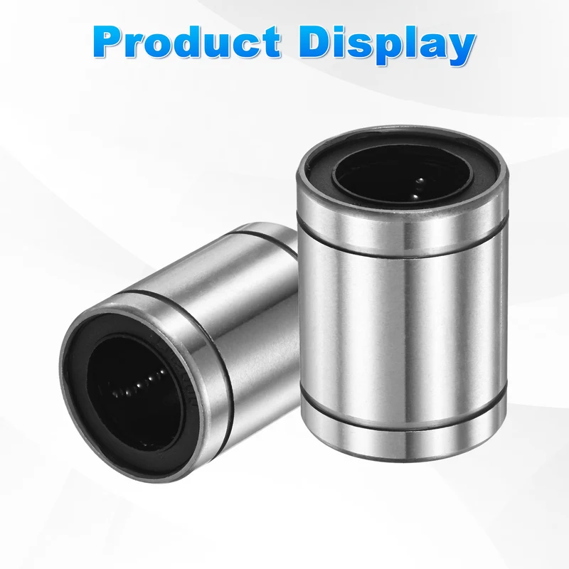 2Pcs LM20UU Linear Ball Bearings 20mm Bore Dia 32mm OD 42mm Length for Machine