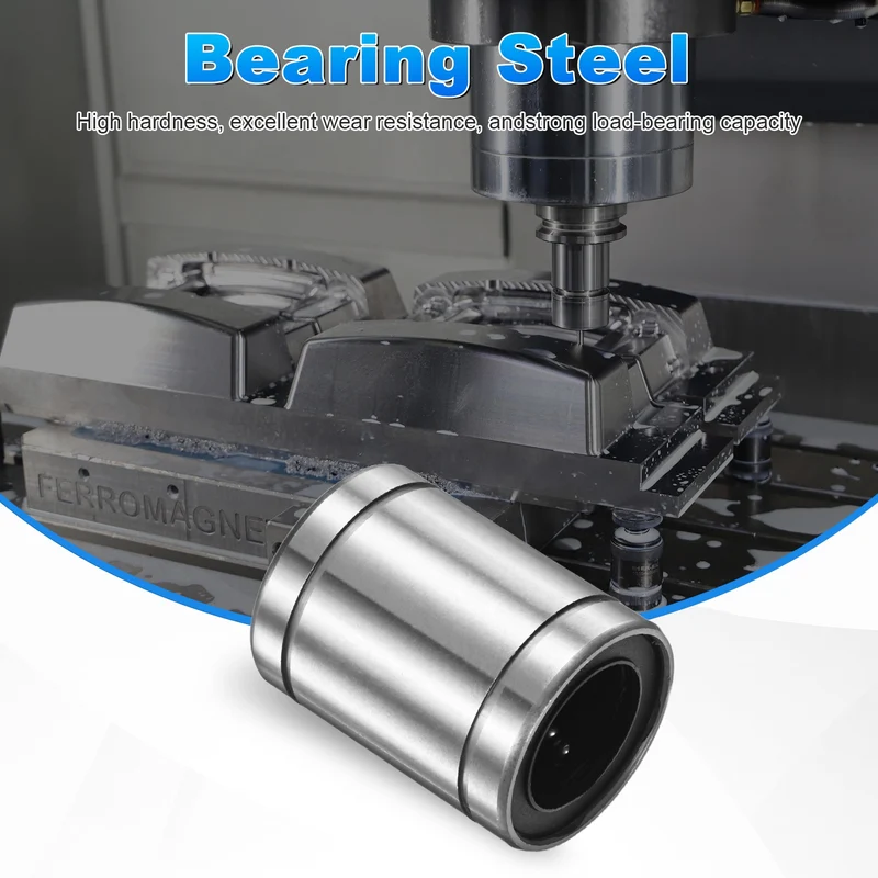 2Pcs LM20UU Linear Ball Bearings 20mm Bore Dia 32mm OD 42mm Length for Machine