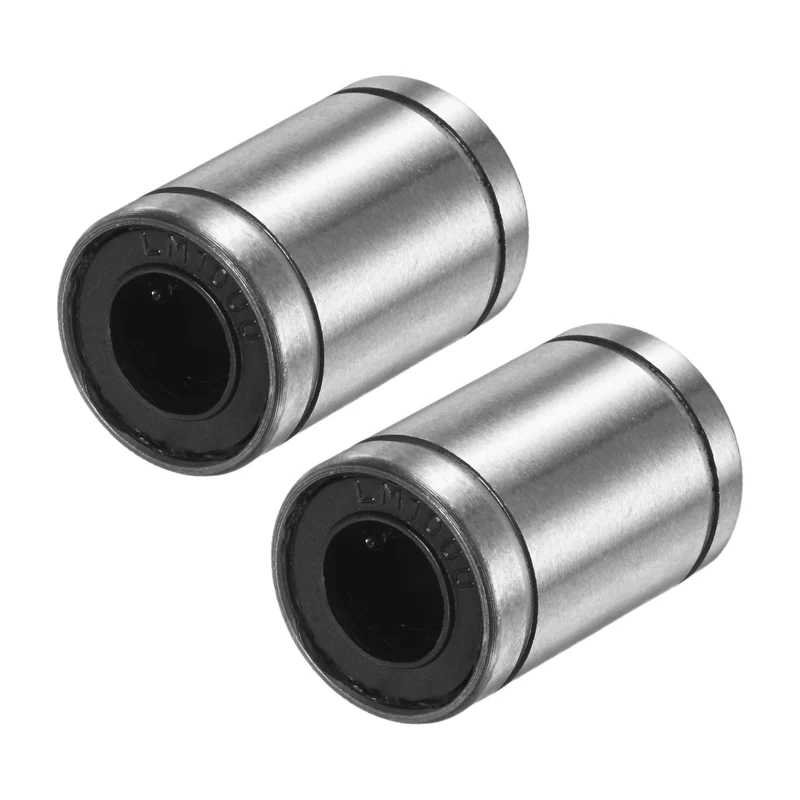 2Pcs LM10UU Linear Ball Bearings 10mm Bore Dia 19mm OD 29mm Length for Machine