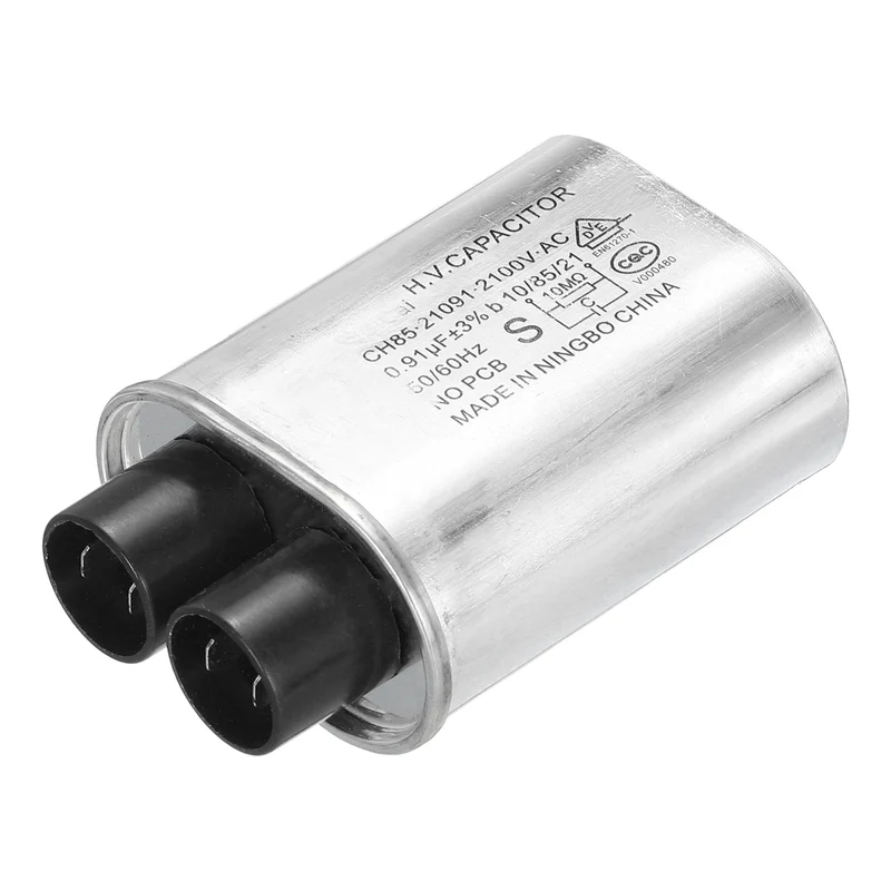 Microwave Capacitor Replacement High Voltage Oven Capacitor 2100VAC 0.91uf
