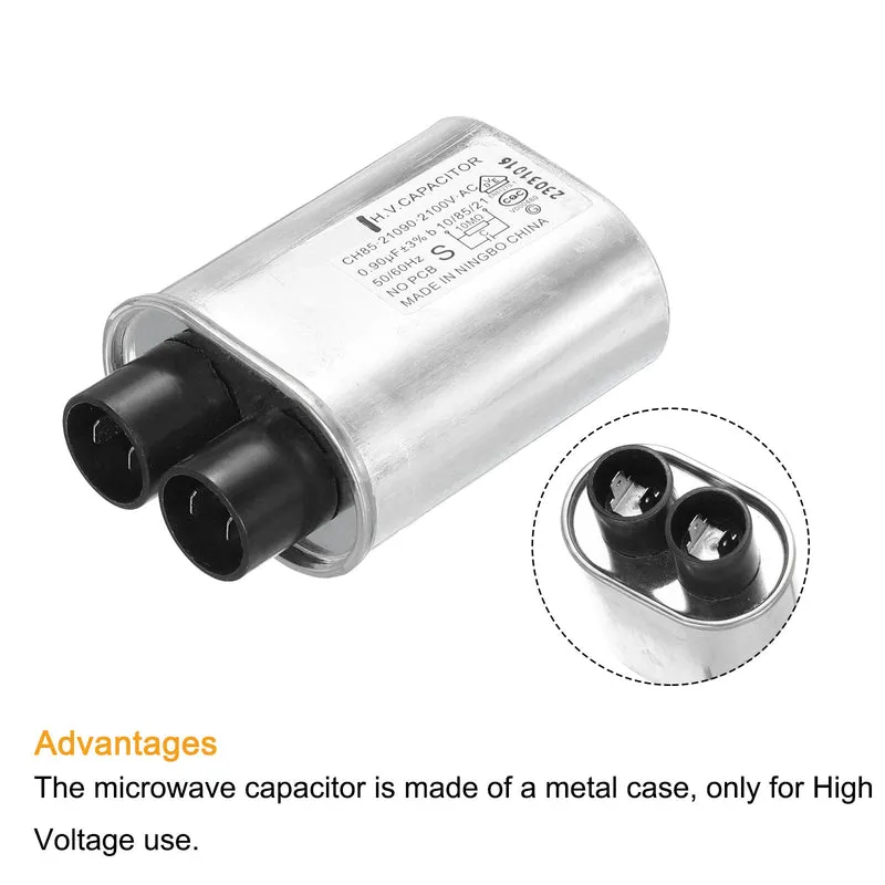 Microwave Capacitor Replacement High Voltage Oven Capacitor 2100VAC 0.90uf