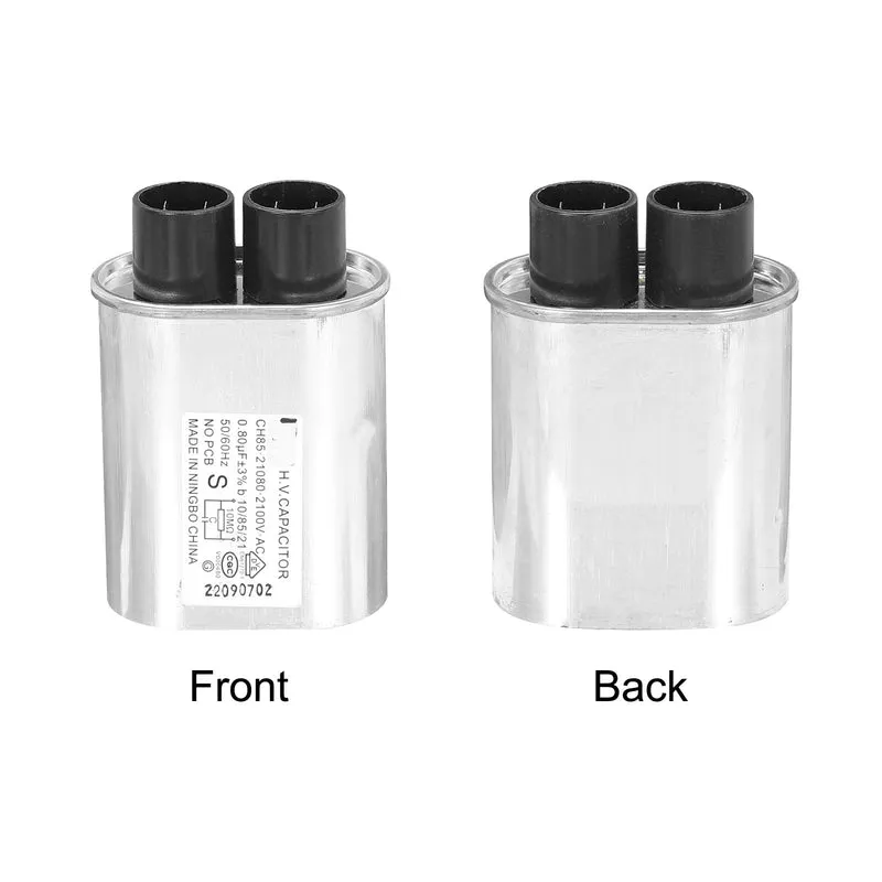 Microwave Capacitor Replacement High Voltage Oven Capacitor 2100VAC 0.80uf 2Pcs