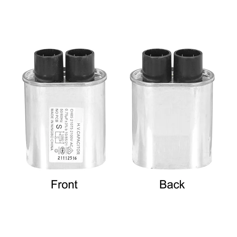 Microwave Capacitor Replacement High Voltage Oven Capacitor 2100VAC 0.75uf 2Pcs