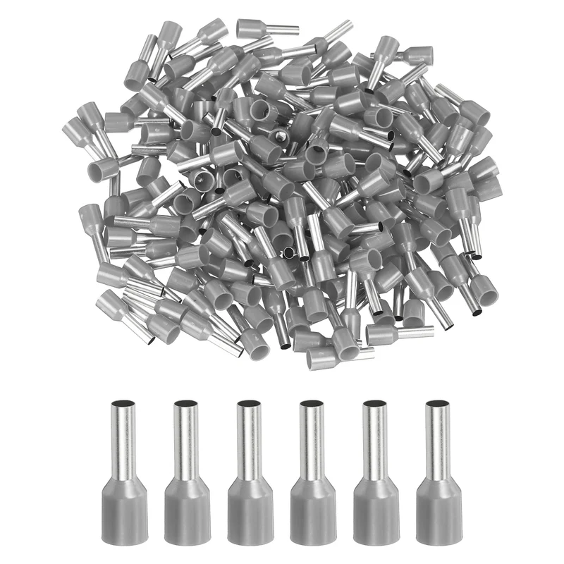 1000Pcs 12AWG Wire Ferrules Connectors VE4010 Gray