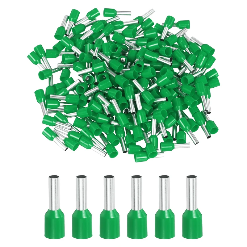1000Pcs 12AWG Wire Ferrules Connectors VE4010 Green