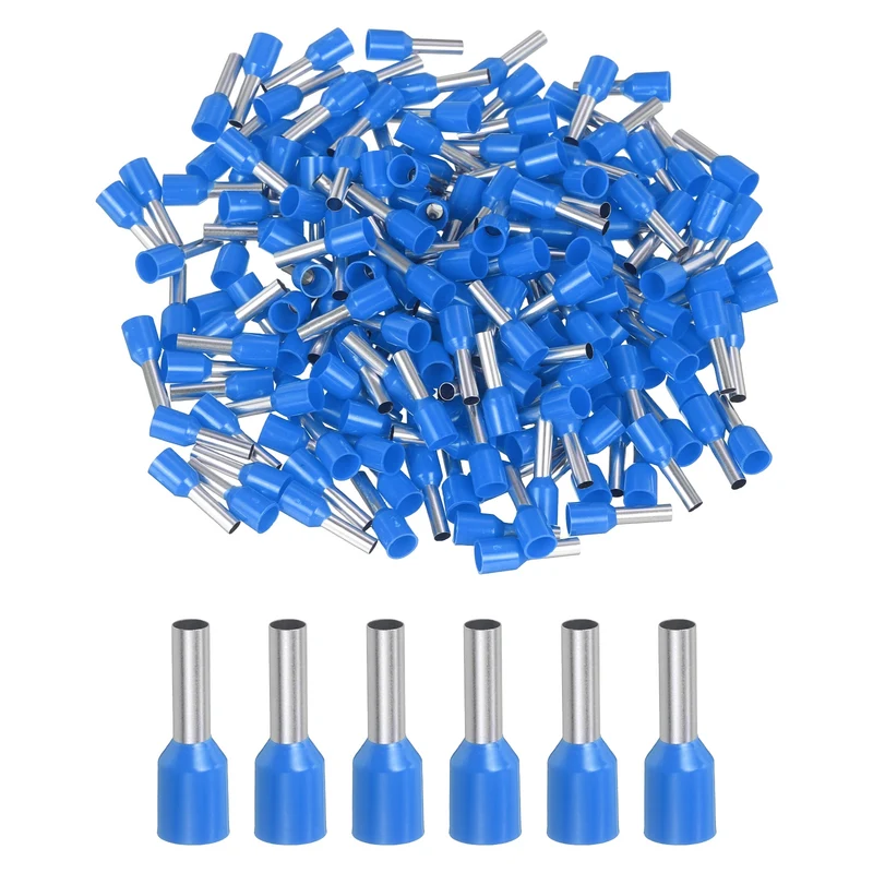 1000Pcs 12AWG Wire Ferrules Connectors VE4010 Blue