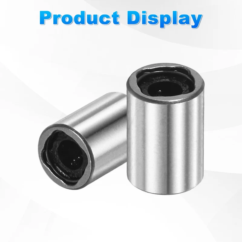 2Pcs LM3UU Linear Ball Bearings 3mm Bore Dia 7mm OD 10mm Length for CNC Machine