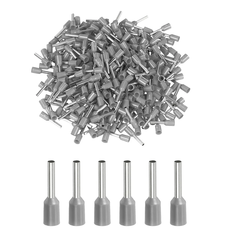 1000Pcs 16AWG Wire Ferrules Connectors VE1510 Gray
