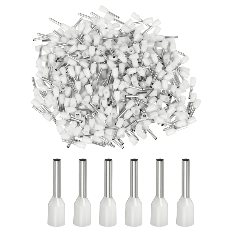 1000Pcs 16AWG Wire Ferrules Connectors VE1510 White