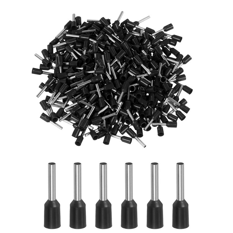 1000Pcs 16AWG Wire Ferrules Connectors VE1510 Black